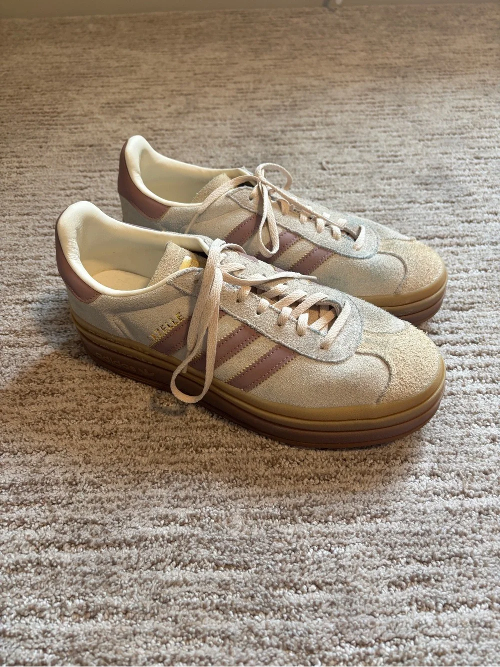 Adidas Gazelle bold platform sneakers size 10